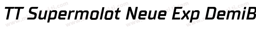 TT Supermolot Neue Exp DemiBold字体转换
